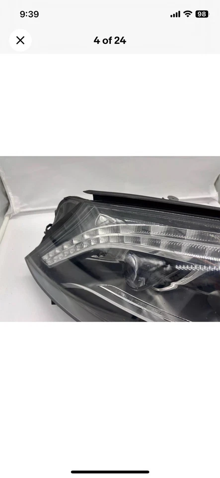 Conjunto de faros del lado derecho del pasajero Mercedes-Benz S550 W222 2017 Foto 2 de 4