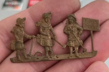 1900's Xrare Antique Religious Christianity item copper 3 characters 50 mm