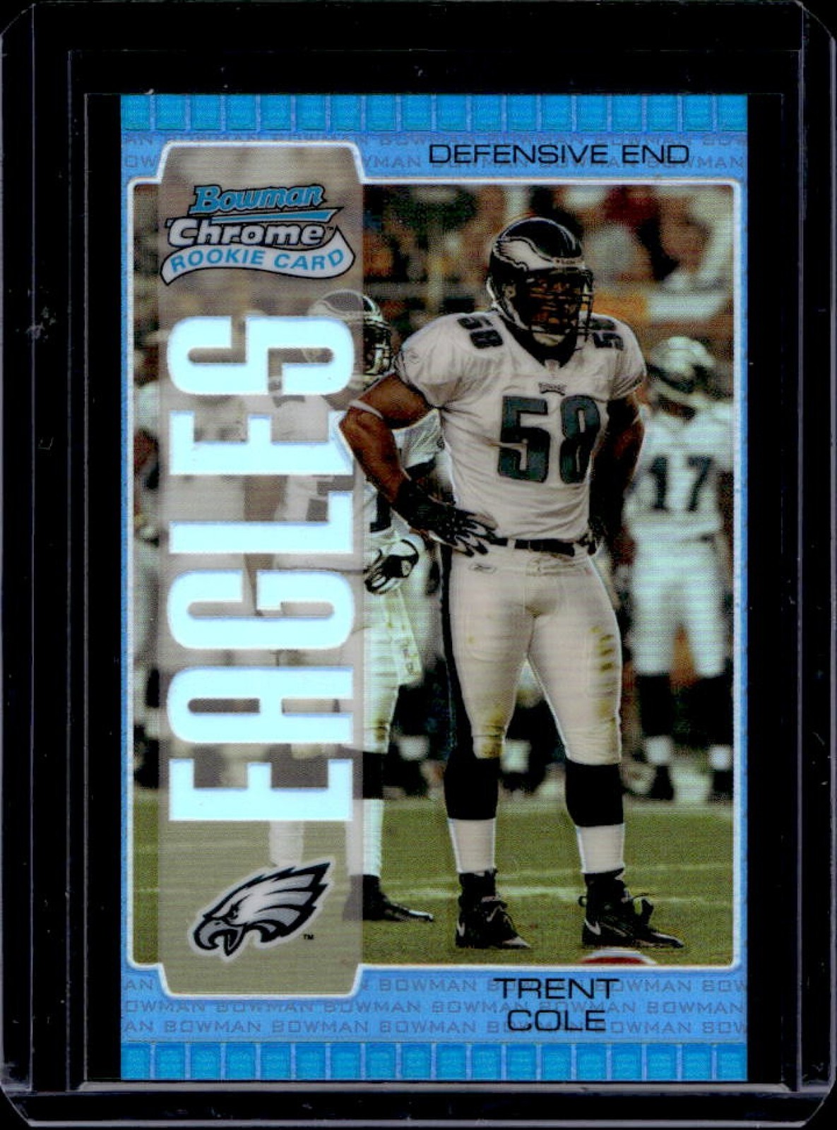 Trent Cole Bowman Chrome #203 Blue Refractor