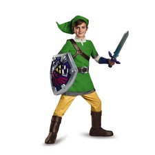 The Legend of Zelda Link Deluxe Costume Kids M 7-8 Disguise Halloween Cosplay