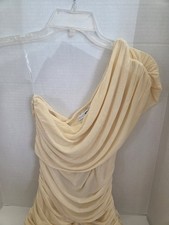 Fashion Nova Ellen Mesh Maxi Dress Butter Yellow Size L