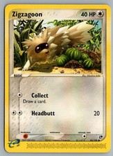 Zigzagoon 85/100 Common Sandstorm Pokemon Lightly Played