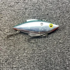 Bill Lewis Rat-L-Trap 1/2oz Lipless Crankbait Vintage Lure - Chrome Green RT25G