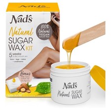 Nads Natural Sugar Wax Kit - 6oz. NEW. LIGHTLY DAMAGED BOX