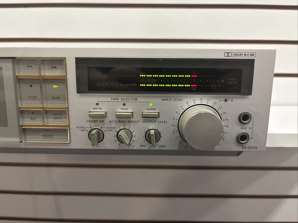 Onkyo TA-2055 Audio Estéreo Cassette Tape Deck - Probado Ver Reproducción de Video Funciona Foto 3 de 4