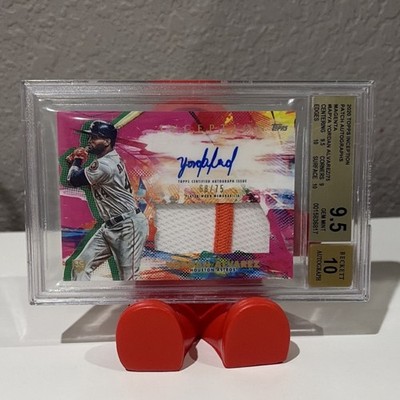 2020 Topps Inception Yordan Alvarez Magenta Auto Patch RC /75 BGS 9.5 Astros