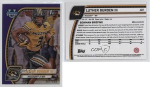 2024 Bowman U Chrome Purple Refractor /399 Luther Burden III #123