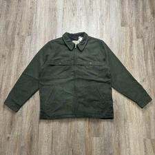 L.L. Bean Wool Jac-Shirt Size XL Full Zip Long Sleeve Jacket Green New W Tags