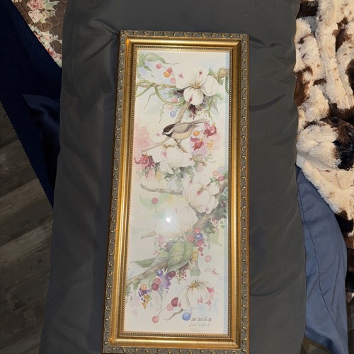 Deb Collins Chickadee Print Framed & Matted Signed & Numbered 1049/1950 - Picture 2 of 8
