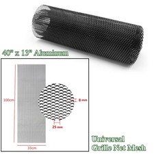 40''x13'' Black Universal Aluminum Grille Net Mesh Grill Section For Car Vehicle