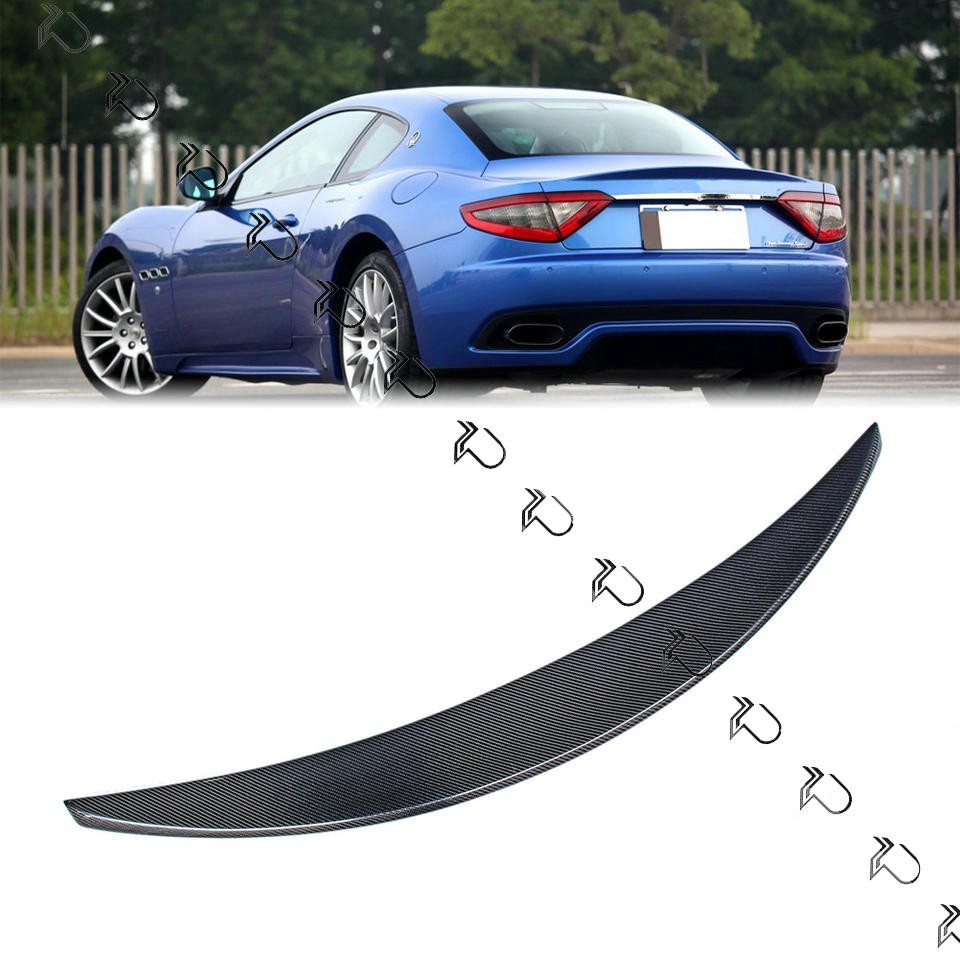 Real Carbon Fiber Rear Trunk Boot Spoiler Wing for Maserati GranTurismo GTS 08+