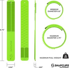 Storage Straps, 6" Green - Set of 2, Heavy Duty Extension Cord Organizer Stra...