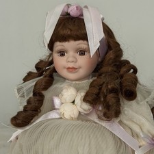 ANGELINA Porcelain DOLL Series Vintage By Angelina Visconti W Tag Cute