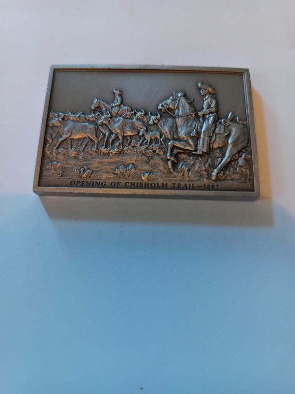 American Revolution Bicentennial Opening of theChisholm Trail Fine Pewter Bar 47