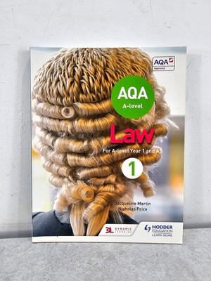 AQA A-level Law for Year 1/AS by Nicholas Price