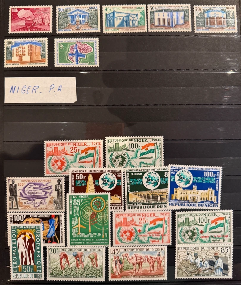 🦬 NIGER - Belle collection de Timbres neufs de 1959 à 1970 🦬 - Photo 4/4