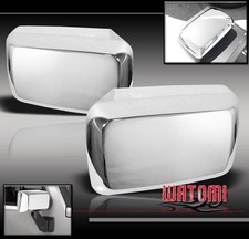 06-10 HUMMER H3 H3T PICKUP SIDE DOOR MIRROR COVERS TRIMS GUARD CHROME LEFT+RIGHT