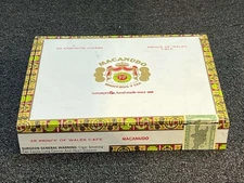 Macanudo | Montego Y Cia Cafe Prince Philip Cigar Empty Box