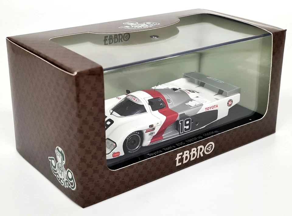 Coche de carreras modelo resina Ebbro 1/43 Toyota Tom's 83C 1983 Fuji 1000 km #19 Foto 2 de 4