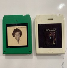 Set Of 2, 8-Track Tapes: Neil Diamond. Good Condition.   
