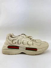 Gucci Rhyton Sneakers Uomo Vintage Logo GG - Beige - Taglia 12,5