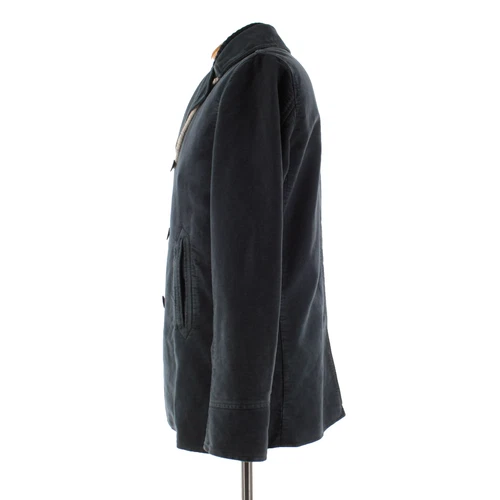 Camplin NWT 100% Cotton Pea Coat w/ Removable Lining Size 52 (L US) In Blue image 6