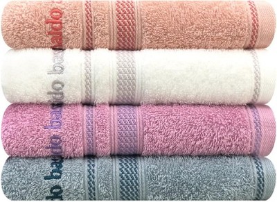 4 Piece Premium Cotton Face Hand Towel Set, 16 X 30 inch, Maximum Softness and