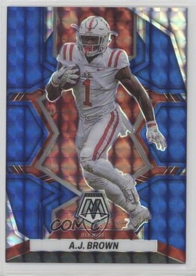 2023 Panini Mosaic Draft Picks Blue Mosaic Prizm 50/75 AJ Brown #84 uk2
