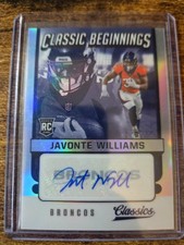 2021 Panini Classics Javonte Williams Classic Beginnings Rookie Auto /99 #CB-JW