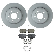Hella Rear Rotors Akebono Euro Ceramic Disc Brake Pad Kit For BMW F10 535i Base