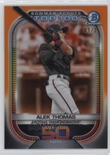 2021 Bowman Scouts Top 100 Orange Refractor 9/25 Alek Thomas #BTP-50 0lz4