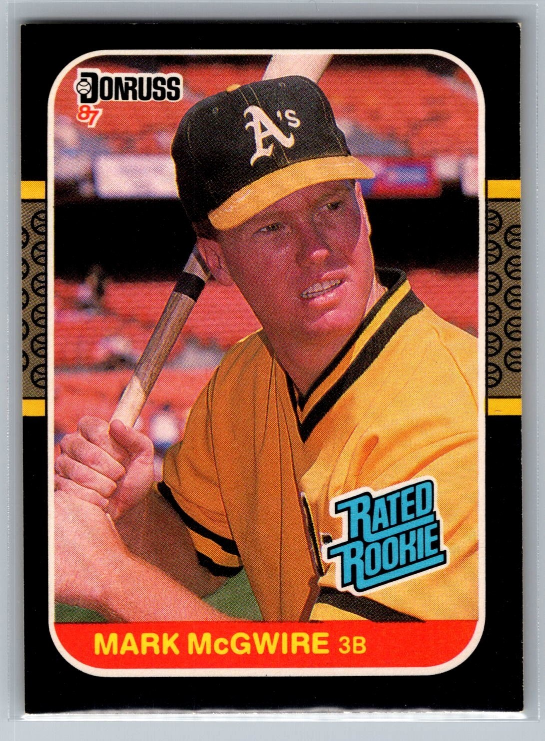 1987 Donruss - Rated Rookie Mark McGwire #46 - EX *TEXCARDS*