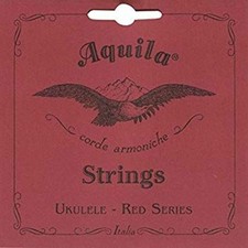 Ukulele Strings Low-G Set RED AQR-TRW 88U Aquila Nile Gut Strings Red for