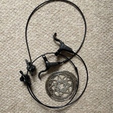 TEKTRO Hydraulic Disc Brake Set Front & Rear w/2x 160mm Rotors Black/Silver