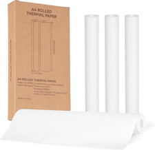 4 Rolls 8.5" X 11" Portable Printer Thermal Paper, US Letter Size Quick-Dry