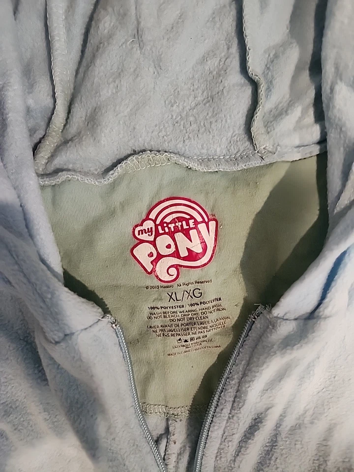 Adult My little pony one-piece costume pajamas sleeper zip up X-Large halloween - Image 3 of 4