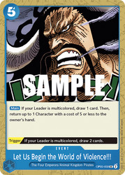 Let Us Begin the World of Violence!! (OP05-059) - Awakening of the New Era - Uncommon - One Piece TCG
