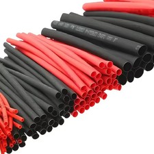 127pcs Heat Shrink Tubing Kit 2:1 Ratio Red  Black Wire Sleeve Wrap Set - NEW