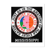 Robert Indiana - Mississippi - Screenprint Limited edition