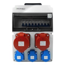 Rozdzielacz prądu budowlanego 16A 32A CEE Rozdzielacz prądu z uchwytem Przełącznik LS Doktorvolt