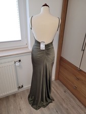 Abendkleid Größe 32  lang rückenfrei Peek&Cloppenburg neu mit Etikett grün