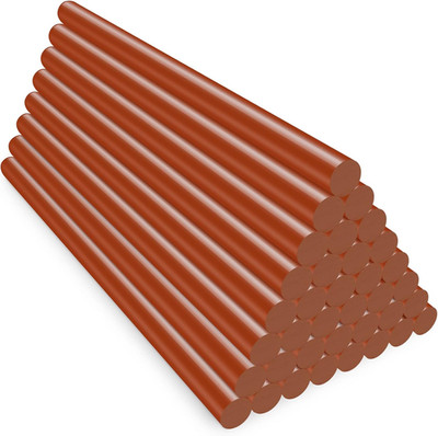 Brown Hot Glue Sticks Full Size, 8'' Long X 0.43'' Dia 36 Pack Hot Melt Glue Stick