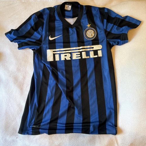 Inter Milan Home football shirt 2011 Soccer Nike Maglia Mens Blue Jersey Size S