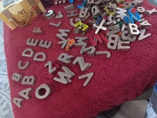 Refrigerator Magnets. Letters And Numbers