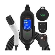 Tesla Charger, Level 2 EV Charger 50Amp 240V with NEMA 14-50 Plug, 25FT Cable...