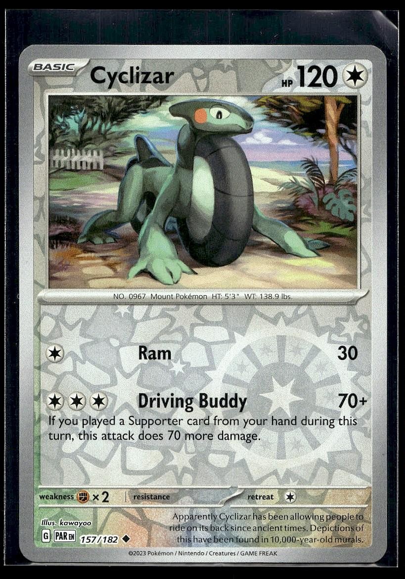 Cyclizar 157/182 Uncommon Paradox Rift Pokemon Reverse Holo Lightly Played