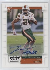 2019 Score Rookies Signatures Travis Homer #418 Auto 1ek2