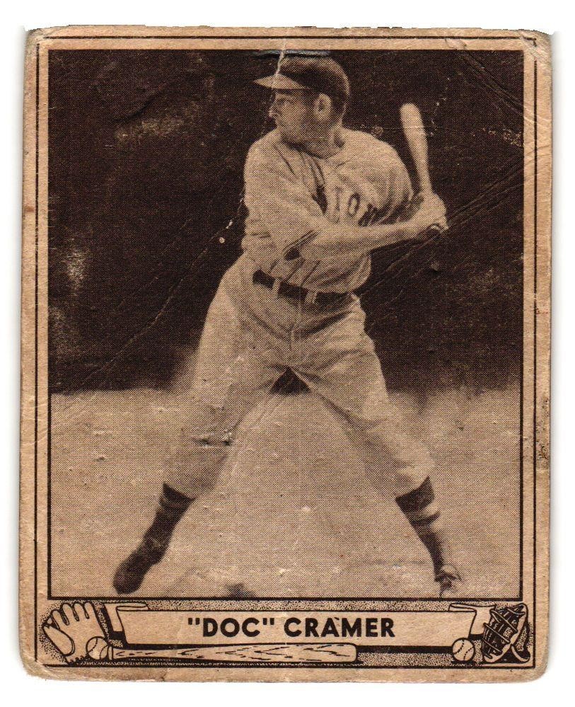 1940 Play Ball Baseball set #29 Roger Doc Cramer Poor Boston Red Sox Free Ship