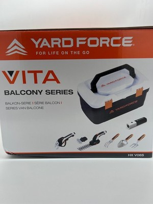 Gartenwerkzeug-Set Vita 6-teilig mit 4 V-Akku Yard Force Elekto Gartenschere