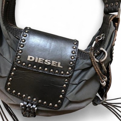 DIESEL Vintage Shoulder Bag Medieval Crescent Moon Boho Chic Avant Garde Archive